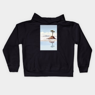 Salar de Uyuni Bolivia Landscape Drawing Kids Hoodie